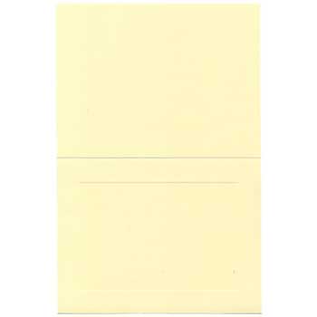 JAM Paper Blank Foldover Cards, Wove Panel, A7, 5&quot; x 6.63&quot;, Ivory, 25 Cards/Pack