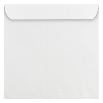 JAM Paper Large Square Invitation Envelopes, 10 1/2&quot; x 10 1/2&quot;, White, 50/BX