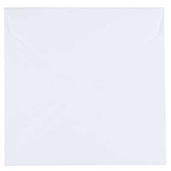 JAM Paper Square Invitation Envelopes, 5 3/4&quot; x 5 3/4&quot;, White, 50/BX
