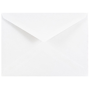 JAM Paper 4Bar A1 Invitation Envelopes with V-Flap, 3 5/8&quot; x 5 1/8&quot;, White, 250/BX