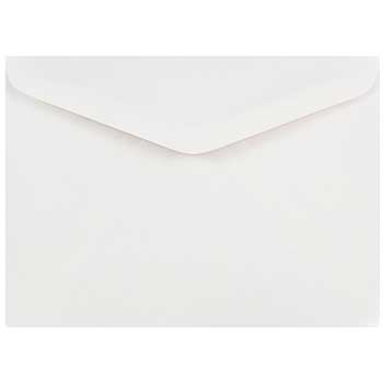 JAM Paper A7 Invitation Envelopes with V-Flap, 5 1/4&quot; x 7 1/4&quot;, White, 250/BX