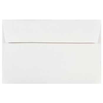 JAM Paper A9 Invitation Envelopes, 5 3/4&quot; x 8 3/4&quot;, White, 250/CT