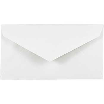 JAM Paper Monarch Commercial Envelopes, 3 7/8&quot; x 7 1/2&quot;, White, 50/PK