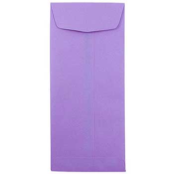 JAM Paper Policy Colored Envelopes, #11, 4 1/2&quot; x 10 3/8&quot;, Violet Purple Recycled, 25/PK