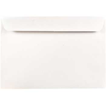 JAM Paper 6 1/2&quot; x 9 1/2&quot; Booklet Commercial Envelopes, White, 25 Envelopes