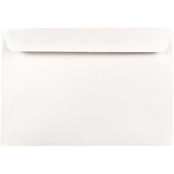 JAM Paper 7 1/2&quot; x 10 1/2&quot; Booklet Commercial Envelopes, White, 50/PK
