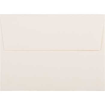 JAM Paper A7 Strathmore Invitation Envelopes, 5 1/4&quot; x 7 1/4&quot;, Natural White Wove, 25/PK