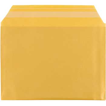 JAM Paper Cello Sleeves with Self Adhesive Closure, A2, 4 1/4&quot; x 5 11/16&quot;, Gold, 100/PK