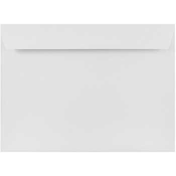 JAM Paper Booklet Strathmore Envelopes, 9&quot; x 12&quot;, Bright White Wove, 50/PK