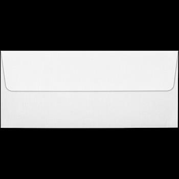 JAM Paper #10 Square Flap Envelopes, 80 lb, 11 in x 16-19/20 in, White Linen, 1000/Case