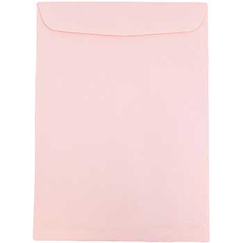 JAM Paper Open End Catalog Premium Envelopes, 6&quot; x 9&quot;, Baby Pink, 100/BX