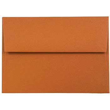JAM Paper 4Bar A1 Premium Invitation Envelopes, 3 5/8&quot; x 5 1/8&quot;, Dark Orange, 25/PK