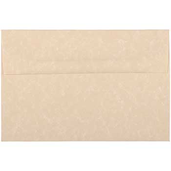 JAM Paper A8 Parchment Invitation Envelopes, 5 1/2&quot; x 8 1/8&quot;, Brown Recycled, 25/PK