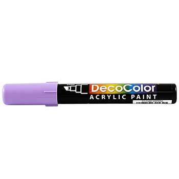 Marvy Uchida Acrylic Paint Marker, Chisel Tip, Wisteria Purple, 2/PK
