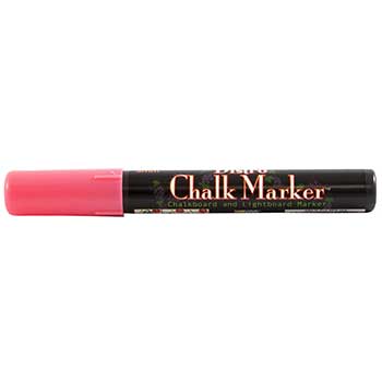Marvy Uchida Erasable Liquid Chalk Marker, Broad Point, Coral Pink
