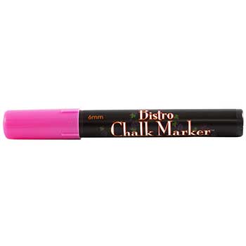 Marvy Uchida Erasable Liquid Chalk Markers, Broad Point, Hot Pink, 2/PK
