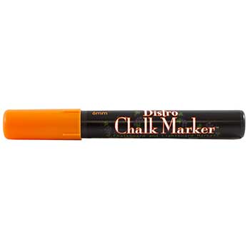 Marvy Uchida&#174; Erasable Liquid Chalk Marker, Broad Point, Orange