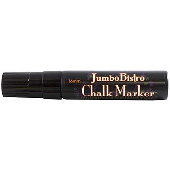 Marvy Uchida Erasable Liquid Chalk Marker, Jumbo Point, Black