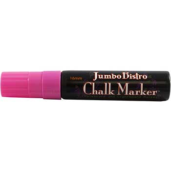 Marvy Uchida Erasable Liquid Chalk Markers, Jumbo Point, Hot Pink, 2/PK