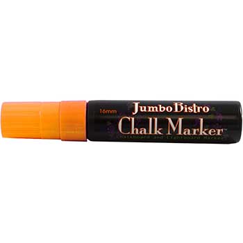 Marvy Uchida Erasable Liquid Chalk Markers, Jumbo Point, Orange, 2/PK