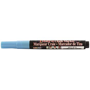 Marvy Uchida Erasable Liquid Chalk Markers, Fine Point, Baby Blue, 2/PK