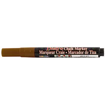 Marvy Uchida Erasable Liquid Chalk Marker, Fine Point, Brown