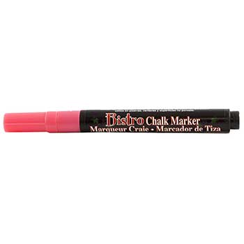Marvy Uchida Erasable Liquid Chalk Markers, Fine Point, Coral Pink, 2/PK