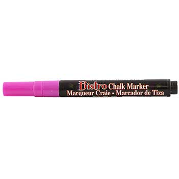 Marvy Uchida Erasable Liquid Chalk Markers, Fine Point, Hot Pink, 2/PK
