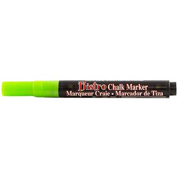 Marvy Uchida Erasable Liquid Chalk Markers, Fine Point, Lime Green, 2/PK