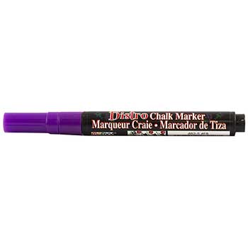Marvy Uchida Erasable Liquid Chalk Markers, Fine Point, Purple, 2/PK
