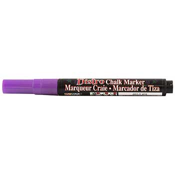Marvy Uchida Erasable Liquid Chalk Markers, Fine Point, Violet, 2/PK