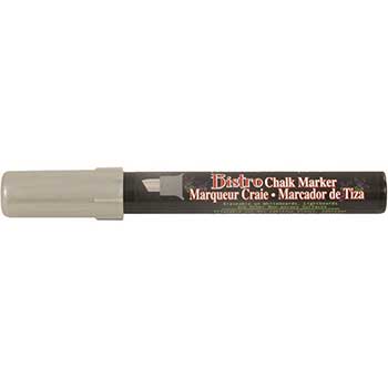 Marvy Uchida Erasable Liquid Chalk Markers, Chisel Tip, Silver Metallic, 2/PK
