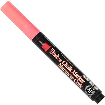 Marvy Uchida Chalk Markers, Extra Fine Point, Coral Pink, 2/PK