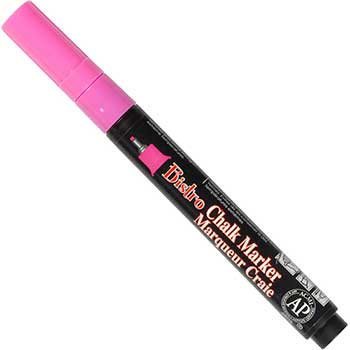 Marvy Uchida Chalk Markers, Extra Fine Point, Hot Pink, 2/PK