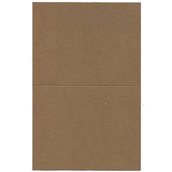 JAM Paper Recycled Blank Foldover Cards, Kraft, A2, 4.38&quot; x 5.44&quot;, Brown, 25 Cards/Pack