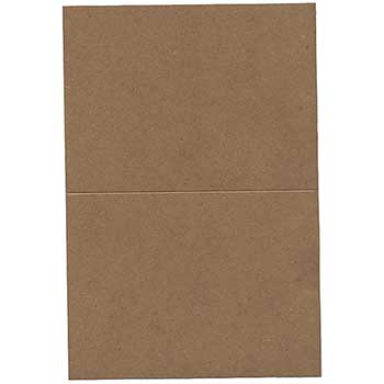 JAM Paper Recycled Blank Foldover Cards, Kraft, A6, 4.63&quot; x 6.25&quot;, Brown, 25 Cards/Pack