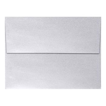 JAM Paper A6 Invitation Envelopes, 80 lb, 4-5/8 in x 6-1/4 in, Silver Metallic, 250/Carton