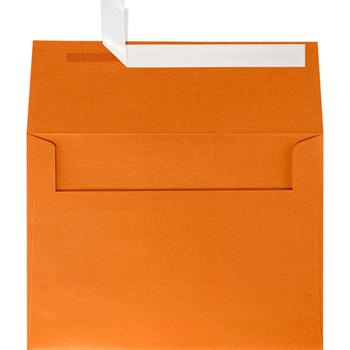 JAM Paper A7 Invitation Envelopes, 80 lb, 5 1/4 in x 7 1/4 in, Flame Metallic, 500/Box