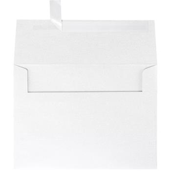 JAM Paper A7 Invitation Envelopes, 5-1/4 in x 7-1/4 in, Crystal Metallic, Peel and Seal, 250/Pack
