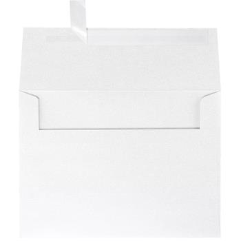 JAM Paper A7 Invitation Envelopes, 5-1/4 in x 7-1/4 in, Crystal Metalli, Peel and Seal, 500/Pack