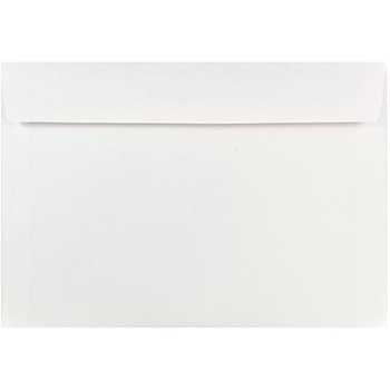 JAM Paper 7&quot; x 10&quot; Booklet Commercial Envelopes, White, 50/PK