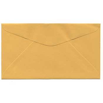 JAM Paper #6 3/4 Premium Commercial Envelopes, 3 5/8&quot; x 6 1/2&quot;, Goldenrod Orange, 25/PK