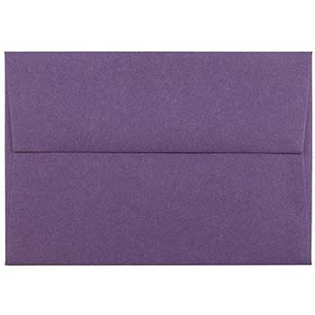 JAM Paper 4Bar A1 Premium Invitation Envelopes, 3 5/8&quot; x 5 1/8&quot;, Dark Purple, 50/BX