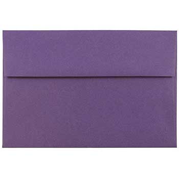 JAM Paper A7 Premium Invitation Envelopes, 5 1/4&quot; x 7 1/4&quot;, Dark Purple, 25/PK