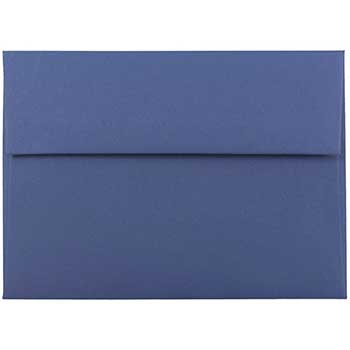JAM Paper A7 Premium Invitation Envelopes, 5 1/4&quot; x 7 1/4&quot;, Presidential Blue, 25/PK