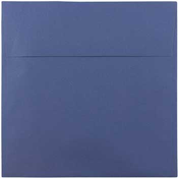 JAM Paper Square Premium Invitation Envelopes, 8 1/2&quot; x 8 1/2&quot;, Presidential Blue, 25/PK