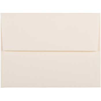 JAM Paper A2 Strathmore Invitation Envelopes, 4 3/8&quot; x 5 3/4&quot;, Natural White Wove, 25/PK