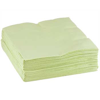 JAM Paper Lunch Napkins, Medium, 6 1/2 in x 6 1/2 in, Leaf Green, 50/Pack