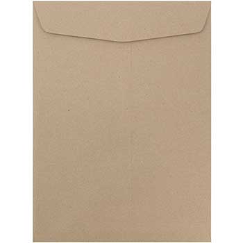 JAM Paper Open End Catalog Premium Envelopes, 10&quot; x 13&quot;, Brown Kraft Paper Bag, 100/BX