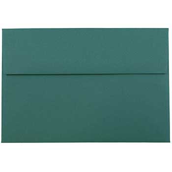 JAM Paper A8 Premium Invitation Envelopes, 5 1/2&quot; x 8 1/8&quot;, Teal Green, 25/PK